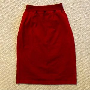 Inherit Pencil Straight Skirt Red Size XS Joey Elastic Waist